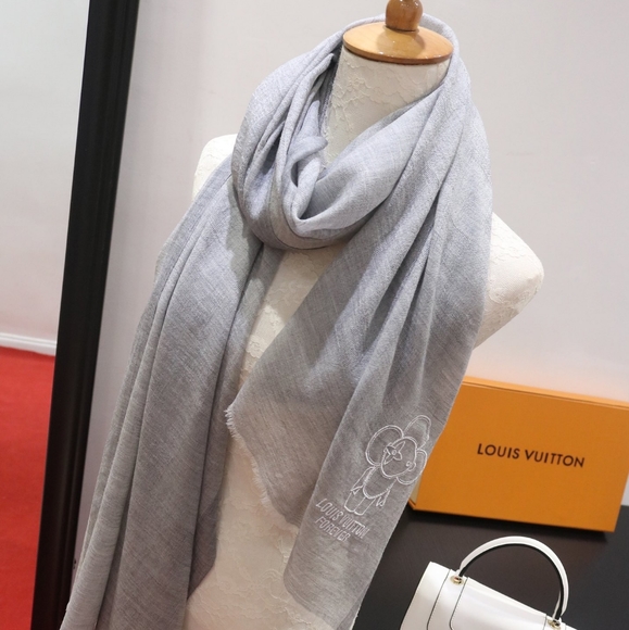 COPY - LV Cashmere Premium pure cashmere scarf - Picture 2 of 4